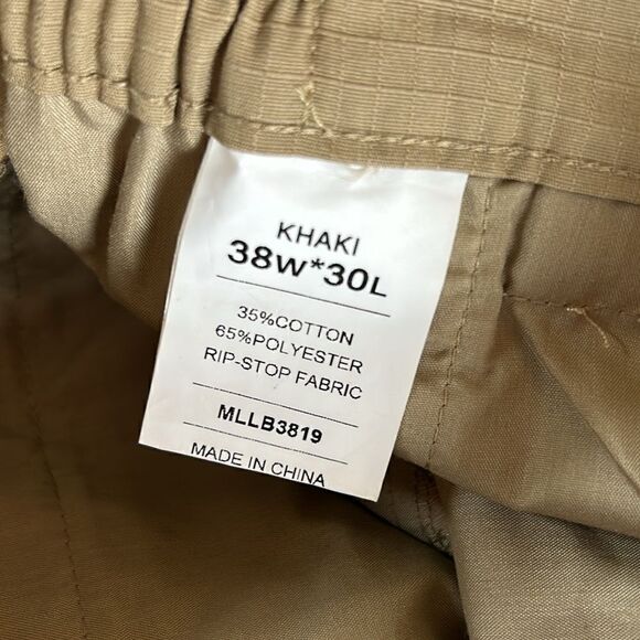 NEW Lubardy Mens Tactical Khaki Pants - Picture 5 of 7